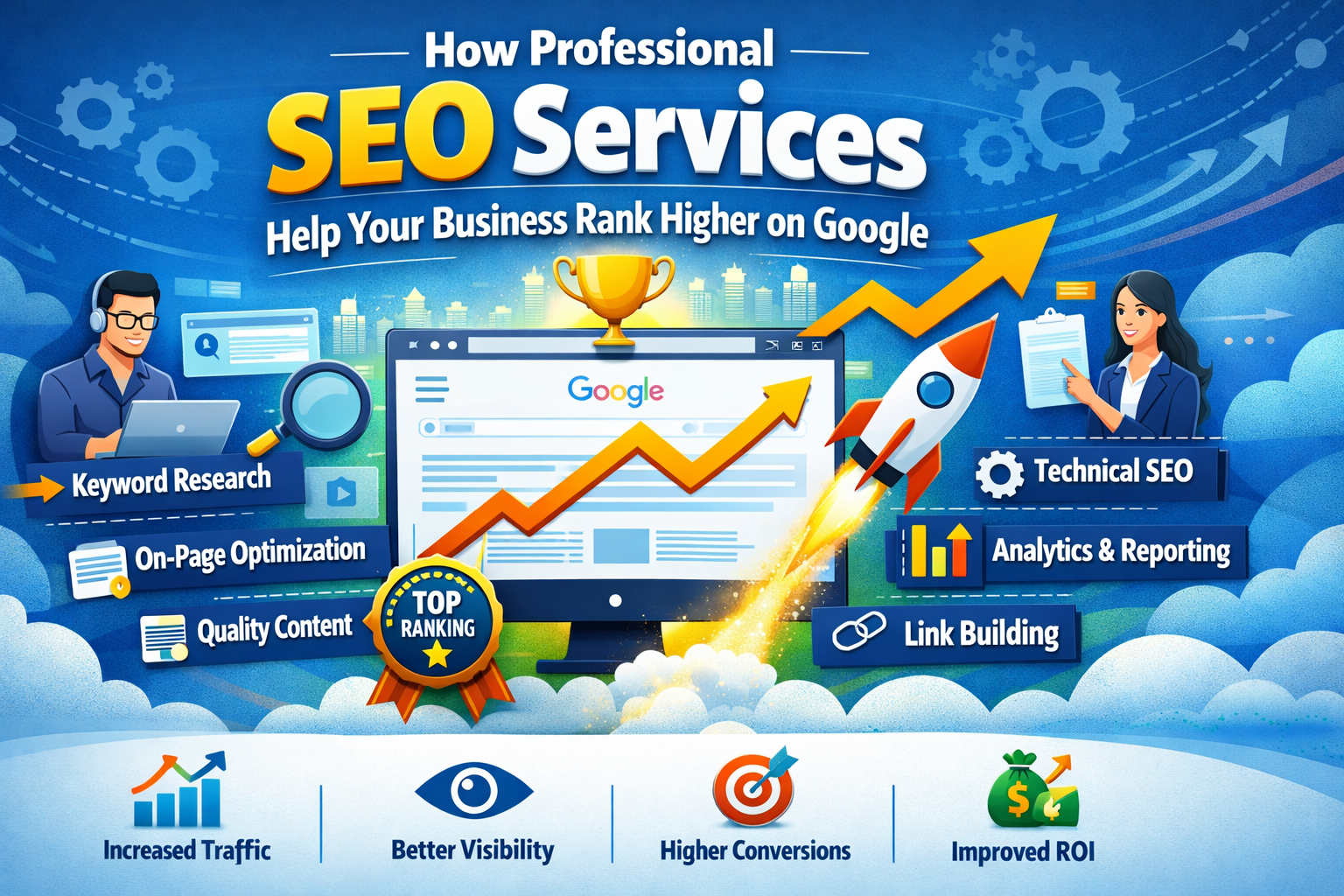 How Professional SEO Services Help Your Business Rank Higher on Google